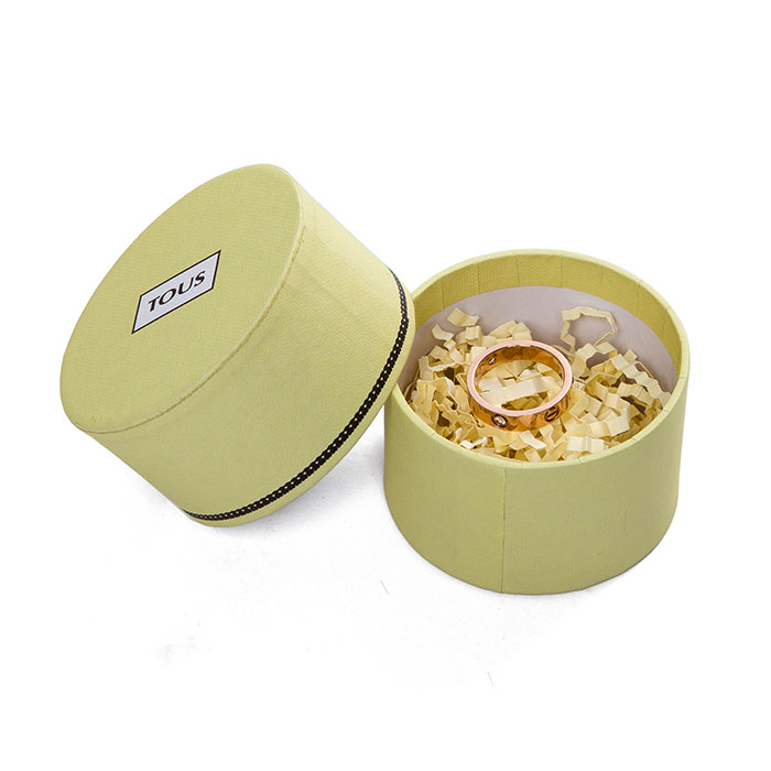 High quality different color custom circular jewelry box
