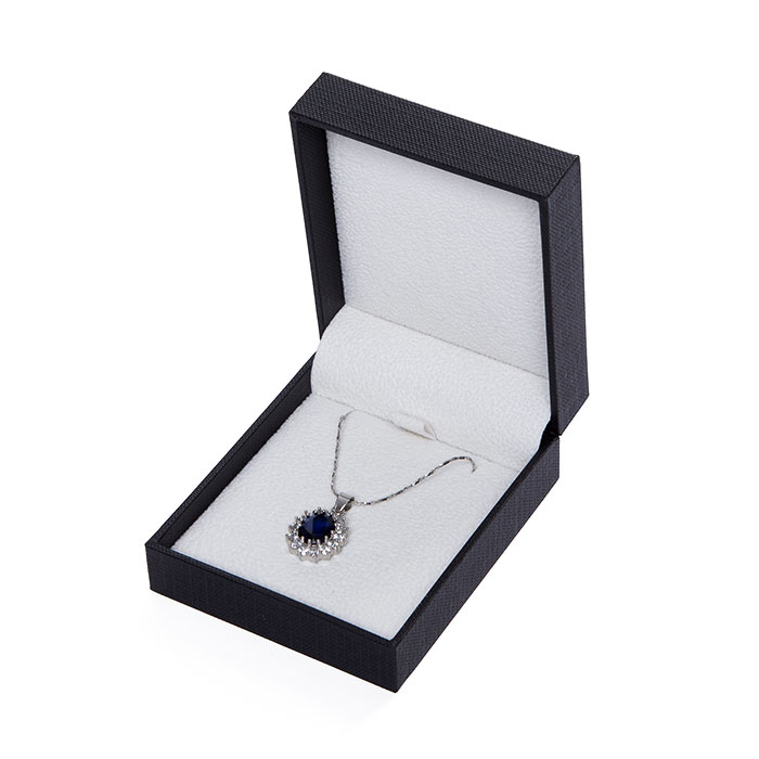 Solemn custom black plastic jewelry box