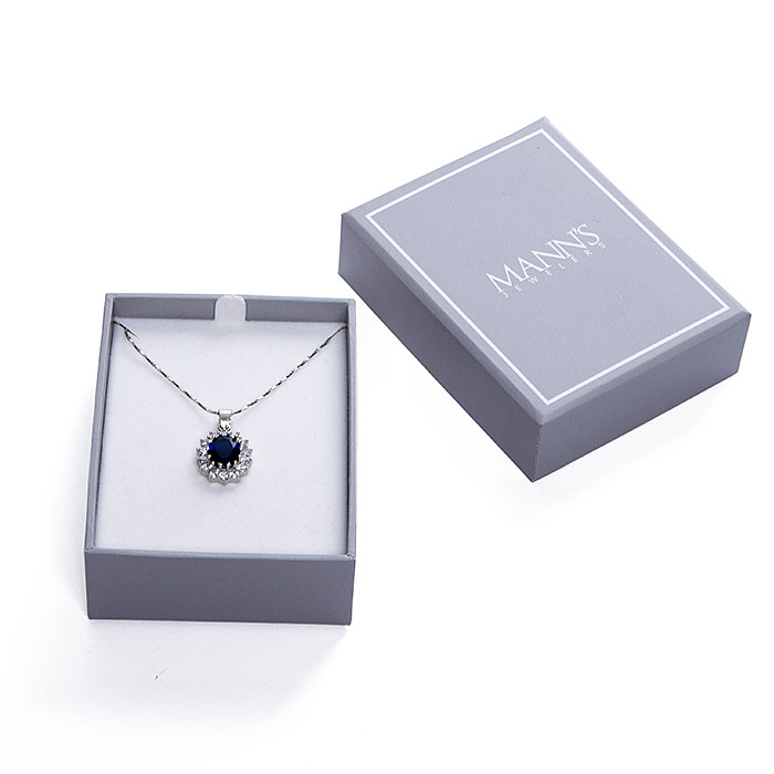 Gray concise custom large jewelry box set
