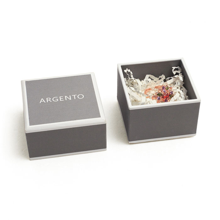 Premium black and white paper necklace and earring custom gift jewelry box