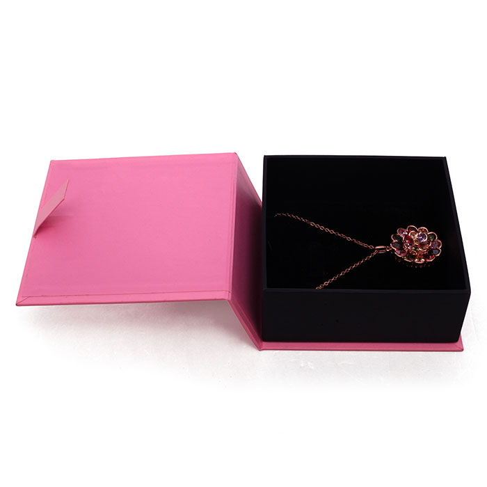 Customized pink luxury gift packaging boxes, jewelry gift boxes factory