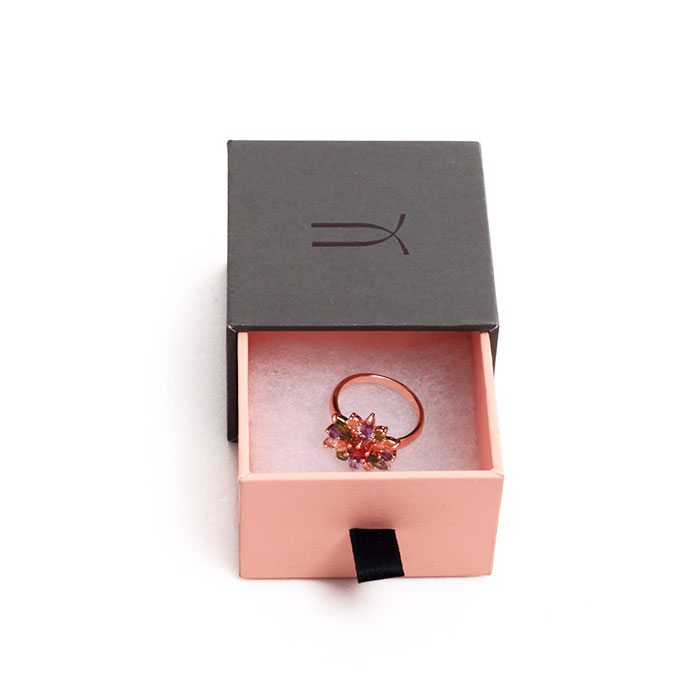Customized jewelry drawer type paper box, jewelry box factory