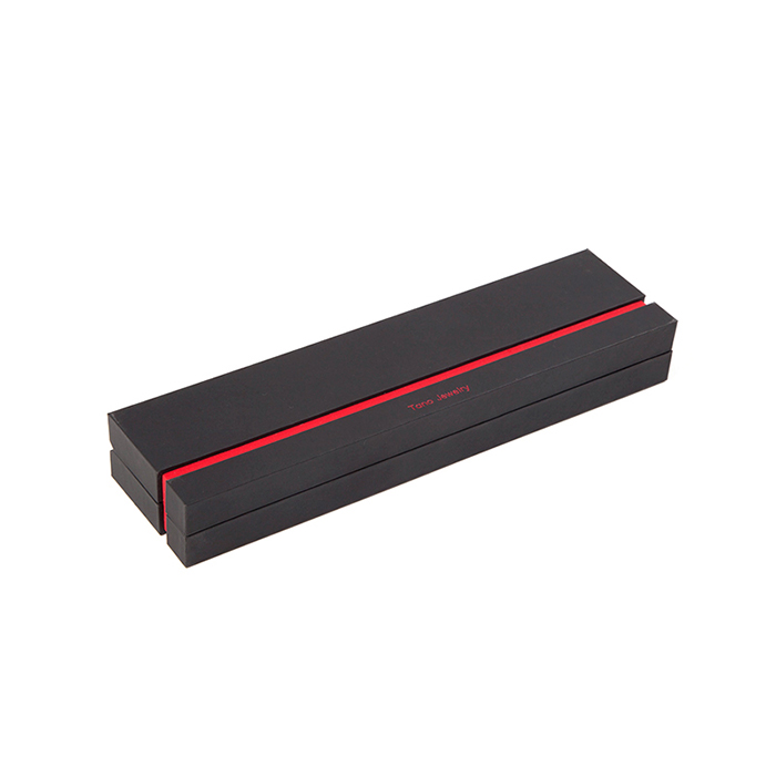 Customized jewelry box, black plastic jewelry box factory