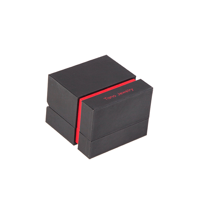 Customized jewelry box, black plastic jewelry box factory