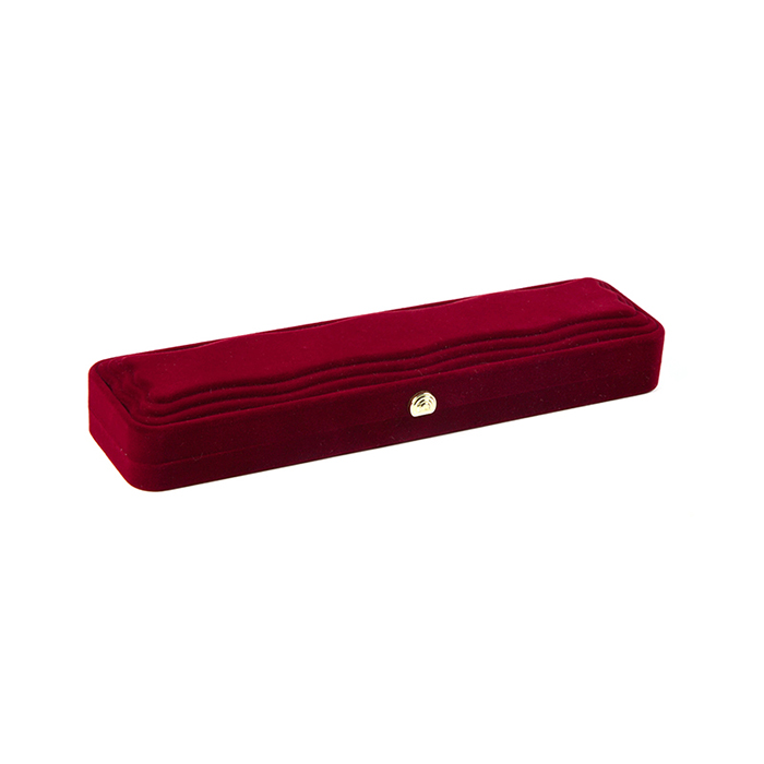 High quality red flocking necklace custom jewelry gift box