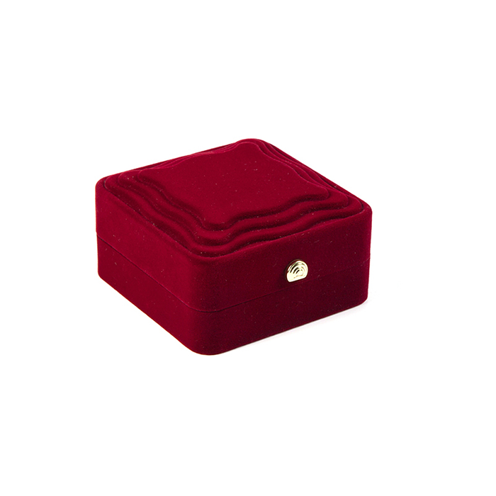 High quality red flocking necklace custom jewelry gift box