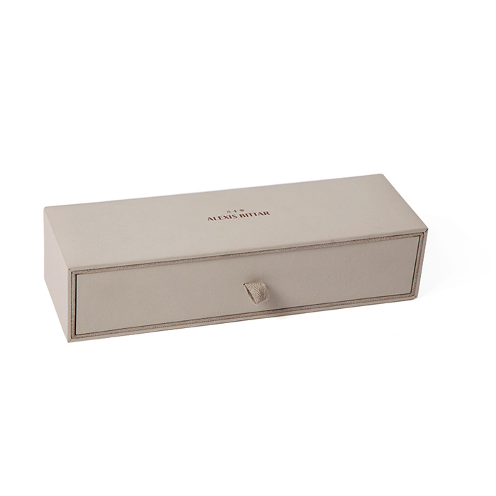OEM high end custom jewelry drawer box and drawstring pouch