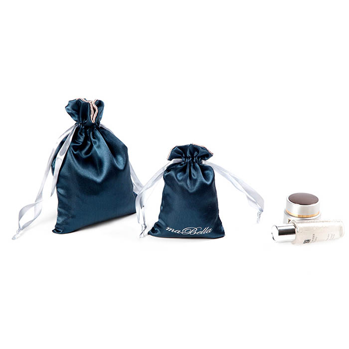 Cosmetic drawstring bags, satin pouch factory