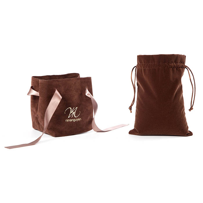Custom suede jewelry pouches wholesale