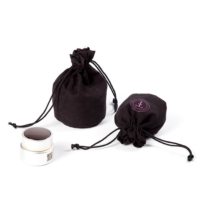 Black small velvet drawstring bags, velvet pouch factory