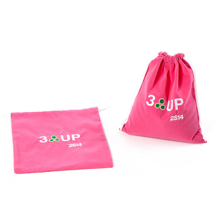 Custom colourful drawstring jewelry bags with logo factory