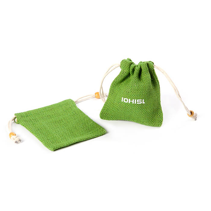 Environmental protection green small jute bags wholesale