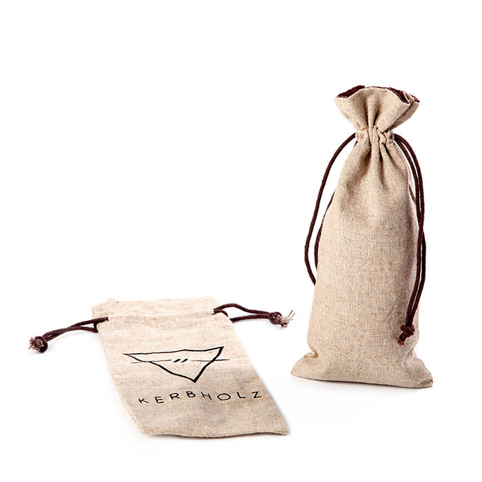 High quality customized jute drawstring bag
