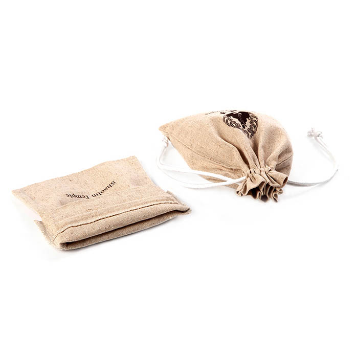 High quality customized linen drawstring bag
