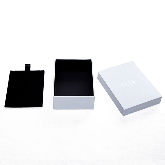 Customized logo printed large white jewelry box