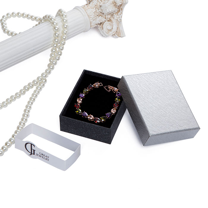 Gray gold luxury custom jewellry gift boxes