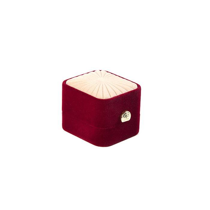 Customized velvet jewelry box, packaging box factory