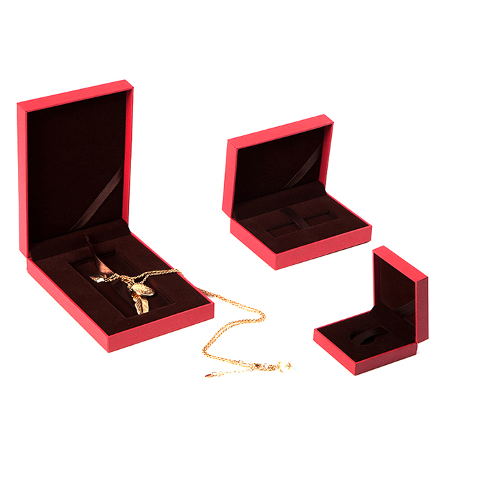 Luxury logo customized plastic jewellery box