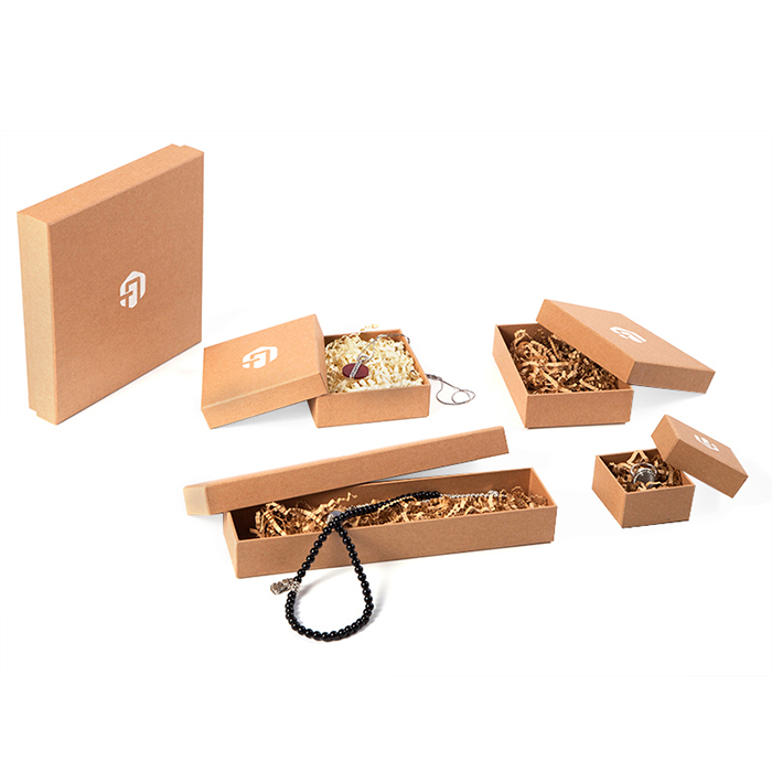 Customized logo beautiful paper jewelry boxes