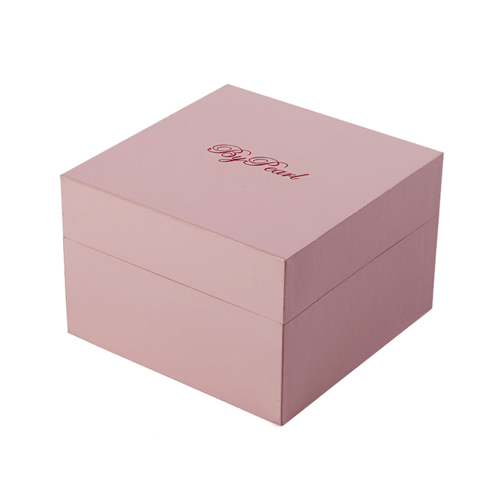 Customized luxury pink jewelry boxes set