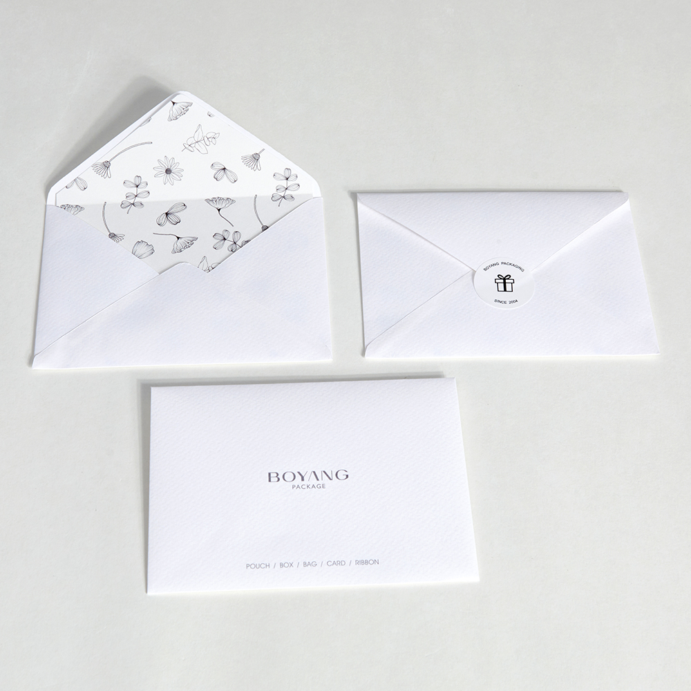 Custom Kraft Paper Wedding Gift Necklace Envelope Packaging