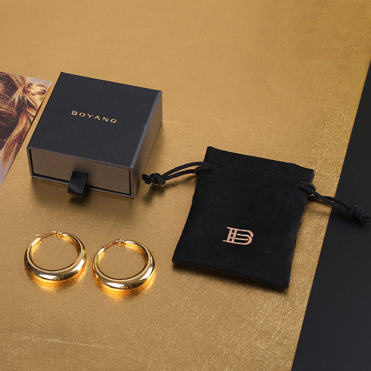 High quality logo customized drawer paper jewellery boxes