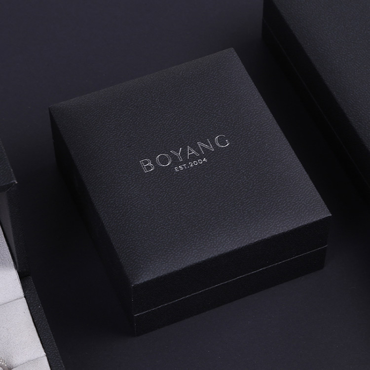 High quality black custom plastic jewelry boxes wholesale