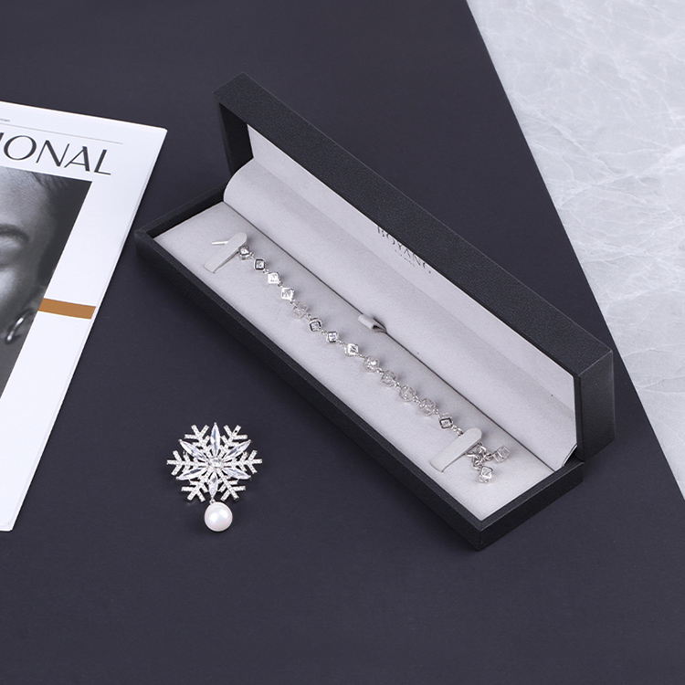 High quality black custom plastic jewelry boxes wholesale