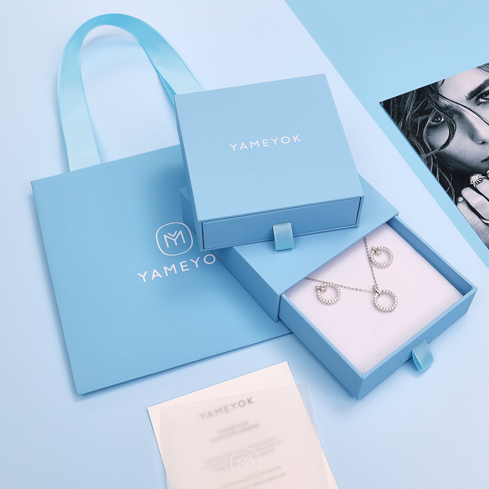 Factory low price custom sliding drawer necklace packaging box