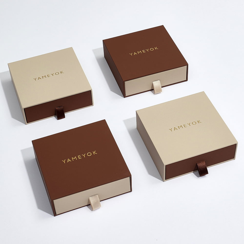 Wholesale luxury blue long eco paper gift jewelry box packaging