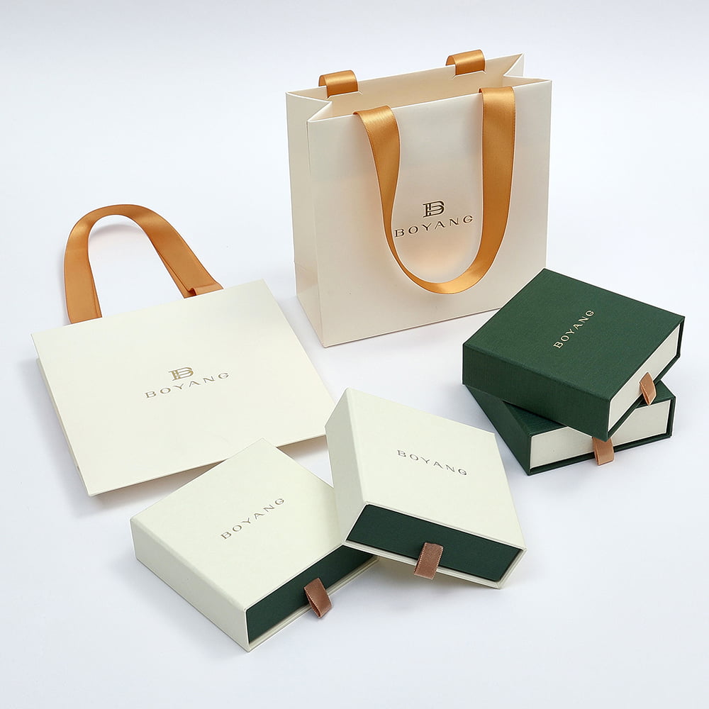 Luxury Printed High Quality Drawer Paper Box Jewelry Set Boxes Packaging