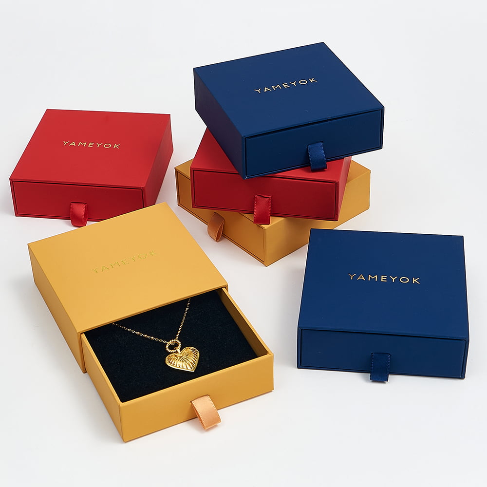 Luxury european women new style custom necklace jewelry gift box