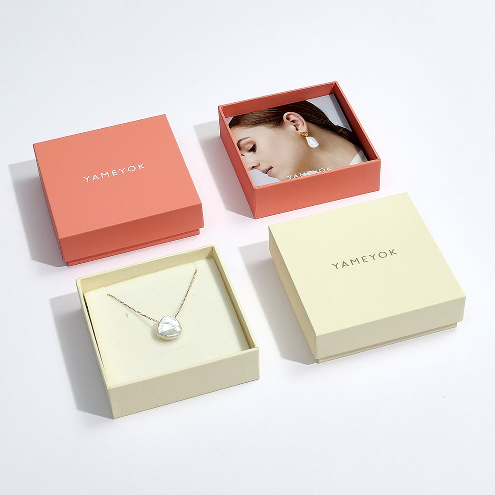 Luxury european women custom logo earring packaging gift box