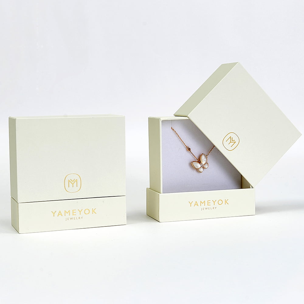 China supply competitive price custom logo luxury necklace packaging box