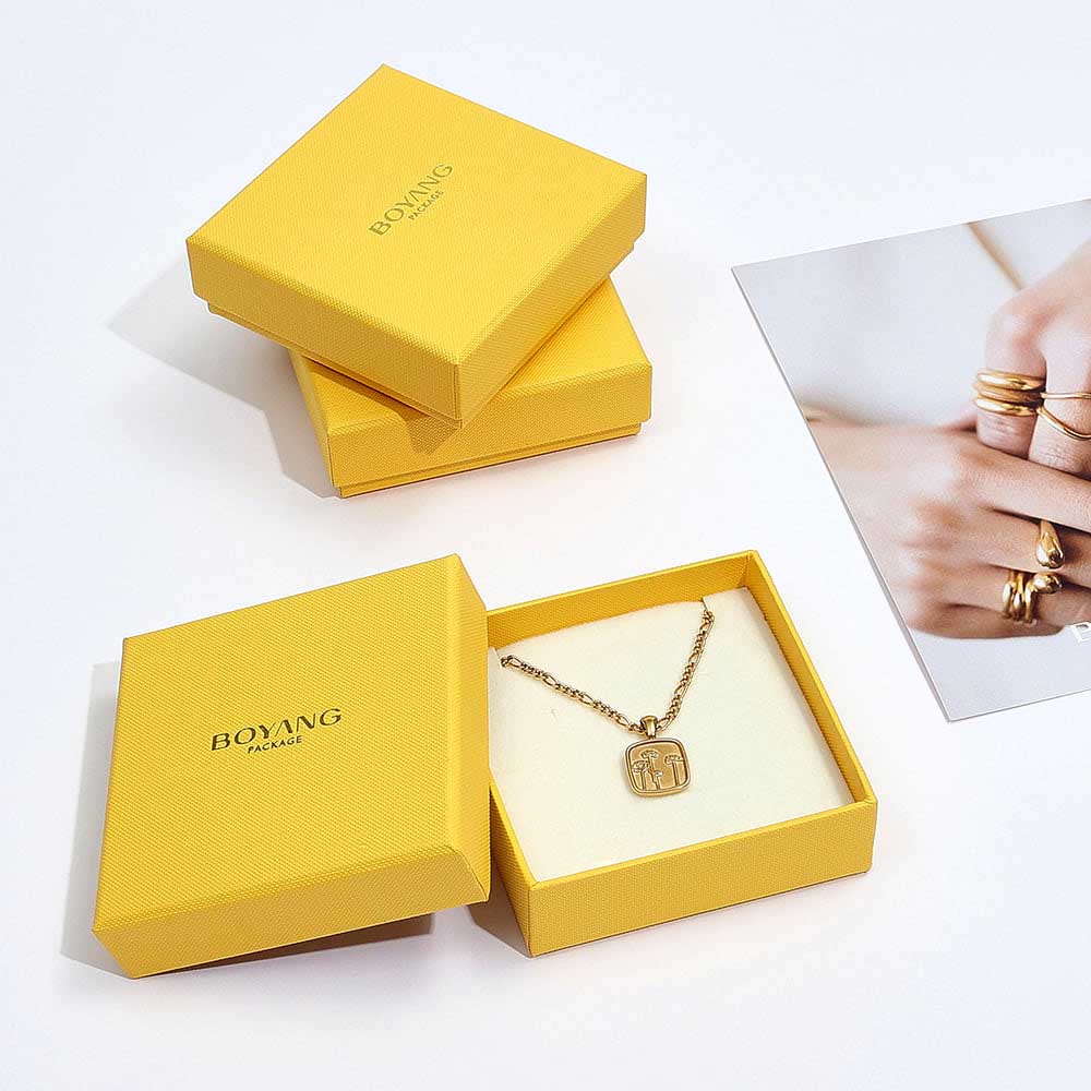 Quick shipping custom fancy luxury pendant gift box packaging