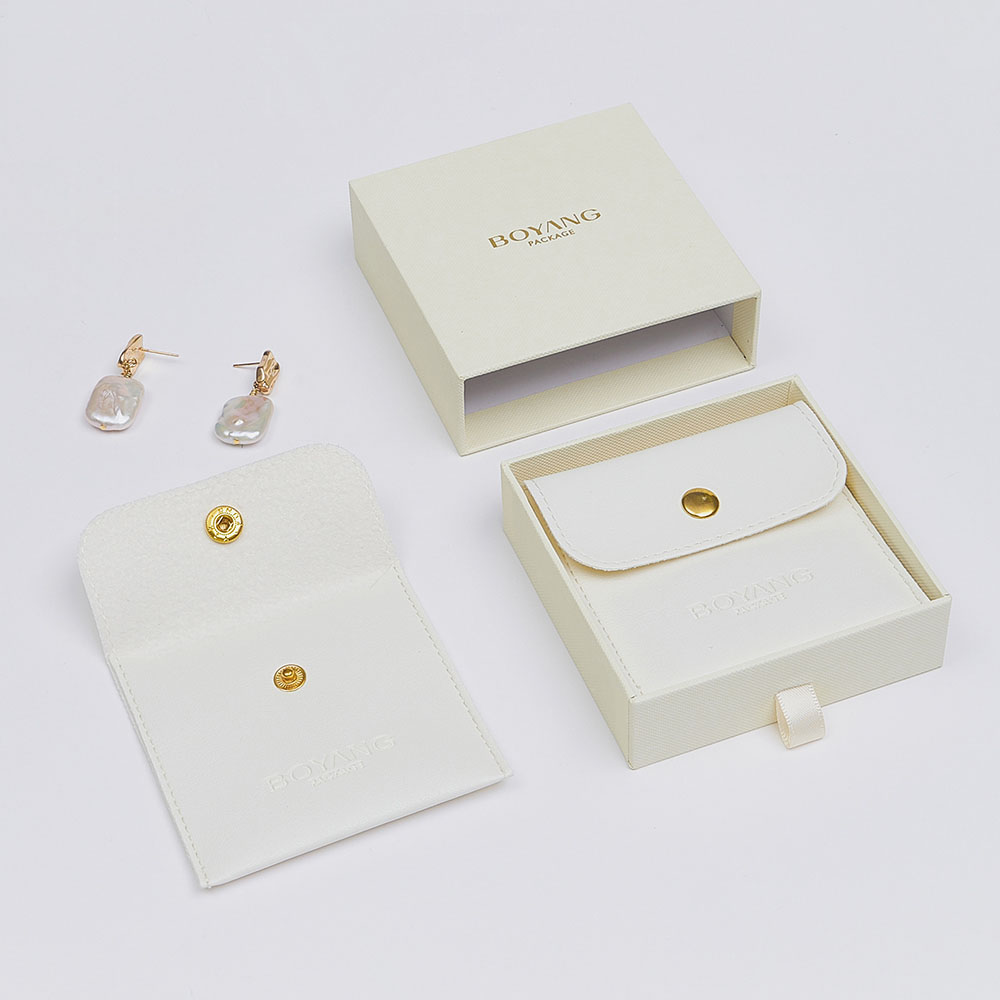 New deisgn custom logo leather jewelry bag packaging
